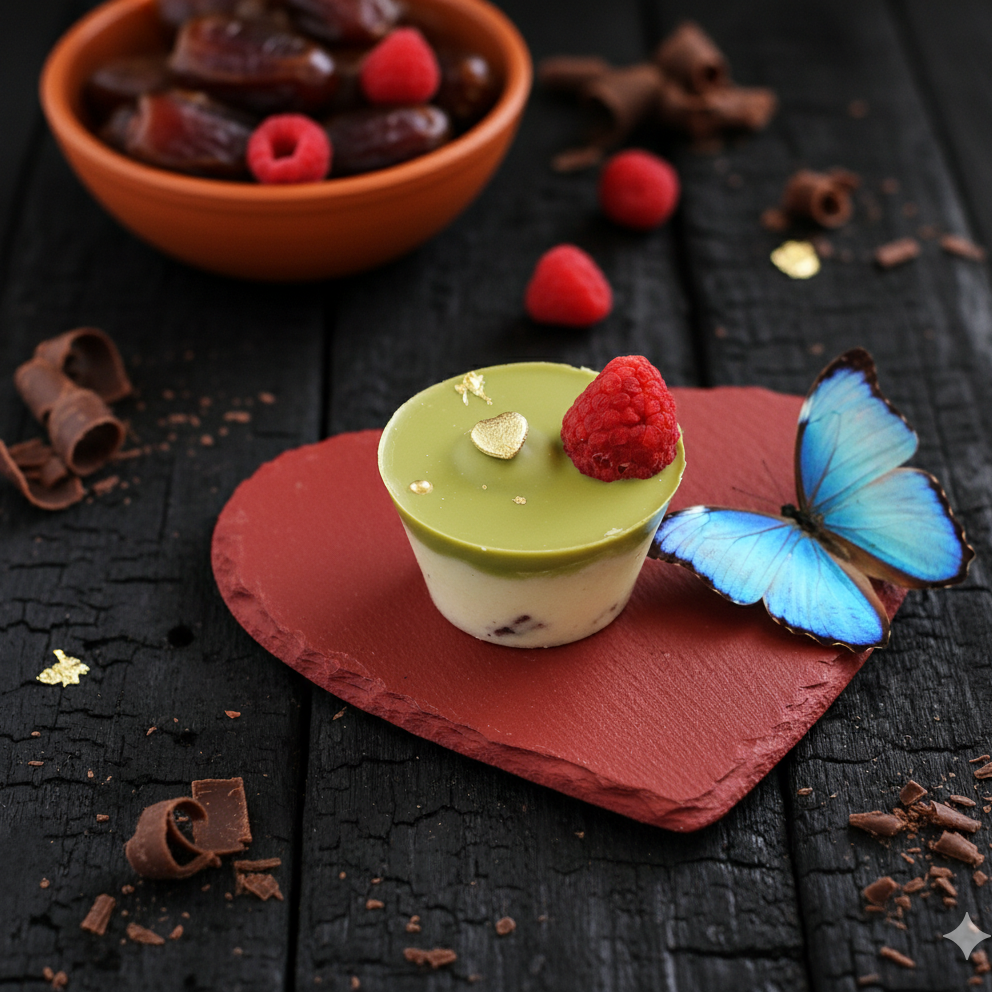 Matcha Himbeere Taler